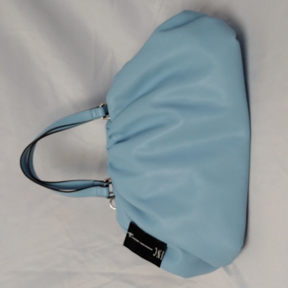 INC KJ Frame Satchel In Sky Blue NWT